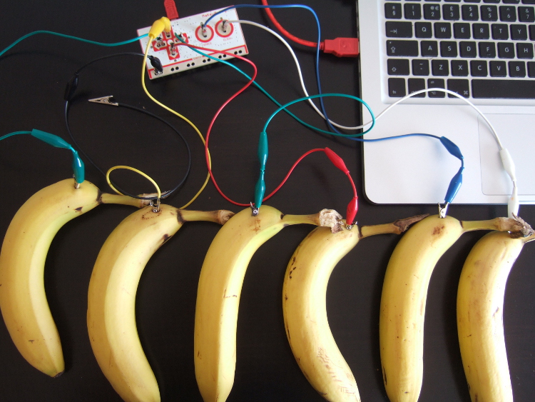 Banana Keyboard with MaKey MaKey