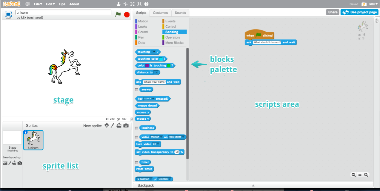 Ben scratch. Интерфейс программы Scratch 2.0. Интерфейс скретч 30. Интерфейс скретча. Scratch Интерфейс.